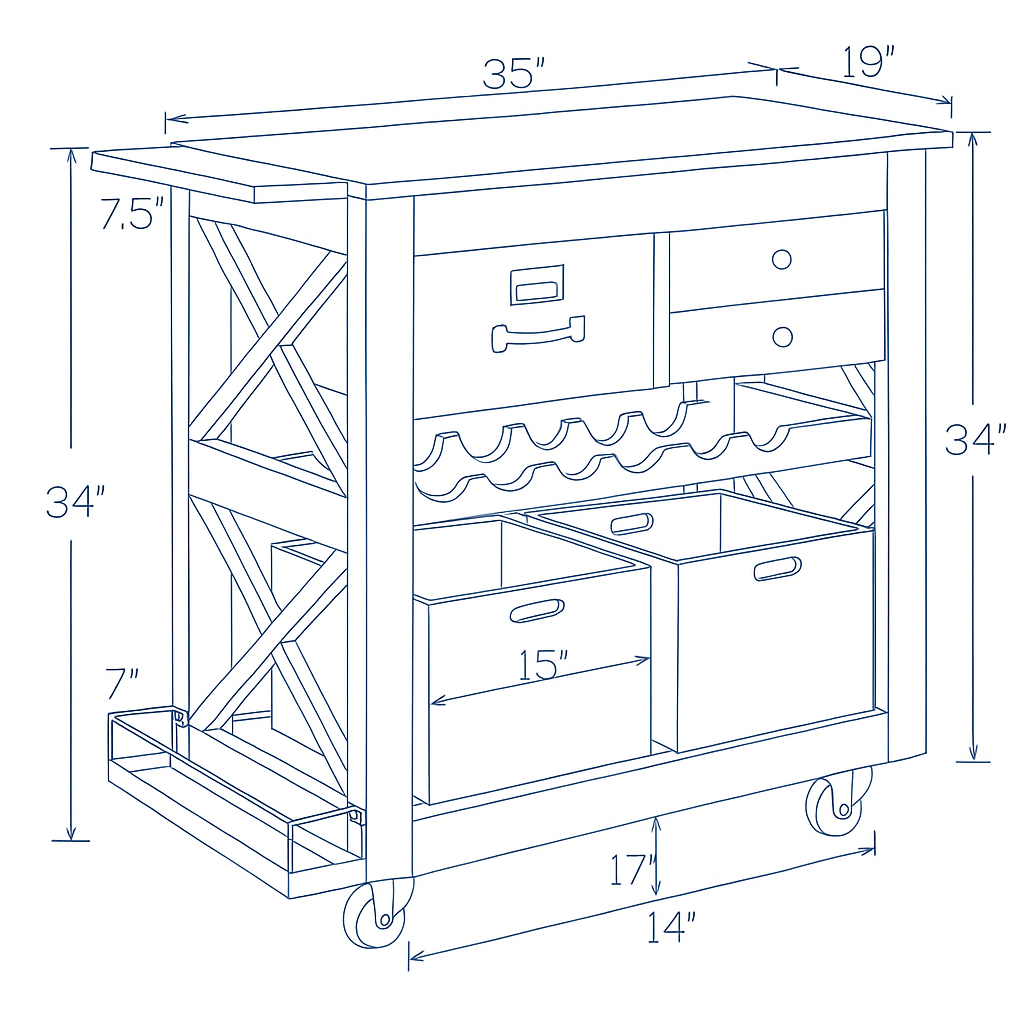 Custom Bar Cabinet