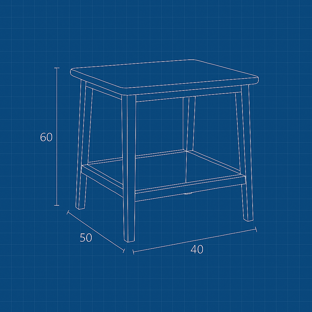 Custom Hotel Side Table