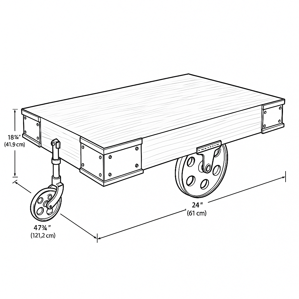 Custom Industrial Coffee Table